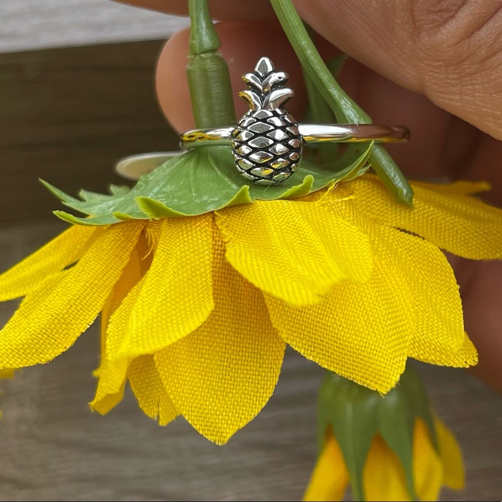 Sterling Silver Pineapple Ring - image 2